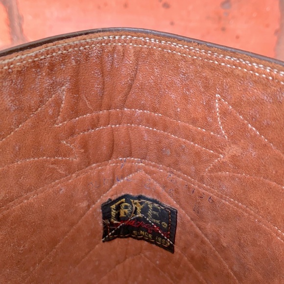 FRYE True Vintage Black Label Embroidered Stitching Tall Knee High Boots, Size 7 - Picture 3 of 15